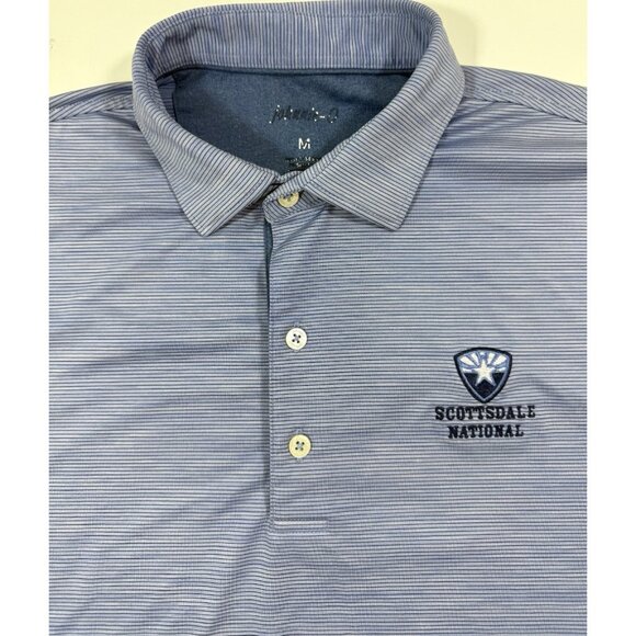 Johnnie-O Mens Polo Shirt Size Medium Prep Performance Scottsdale National Golf - Picture 3 of 13